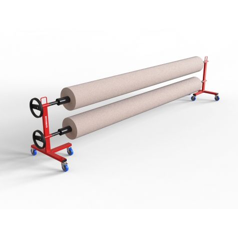 DOUBLE REEL TROLLEY FOR CARPET - 4 M