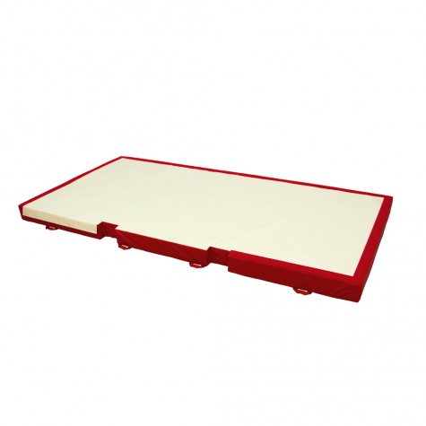 CUSTOM LANDING MAT FOR POMMEL HORSE - WITH BASE CUT-OUTS - 400 x 200 x 20 cm (SECOND HAND)