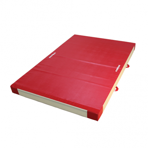 SAFETY MAT FOR APPARATUS LANDING - DUAL DENSITY - PVC COVER - WITH ATTACHMENT STRIPS - 300 x 200 x 20 cm
