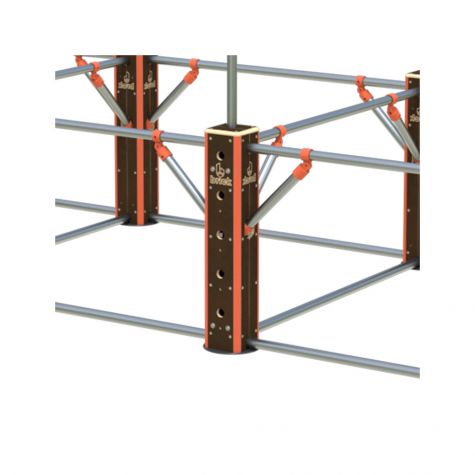 WOOD PILLAR FOR BRICK TUBULAR STRUCTURES <BR>Water-resistant