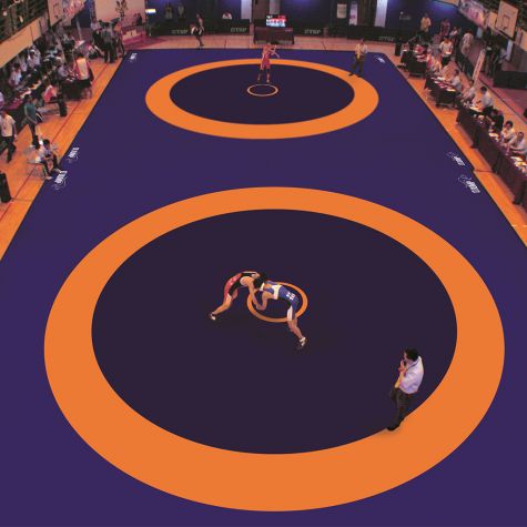 COMPETITION WRESTLING MAT - UWW APPROVED - 1200 x 1200 x 6 cm