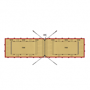 SET OF LANDING MATS FOR COMPETITION HIGH BAR - WITH TOP MATS - 37.50 m² - FIG Approved